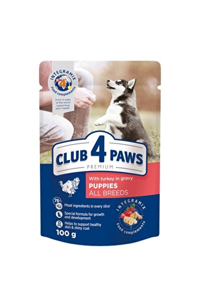 Kormotech Club 4 Paws Puppy - Hrană umedă premium - Curcan - 100 g