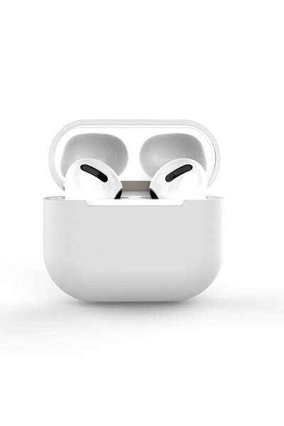 OEM Carcasă albă din silicon compatibilă cu Apple AirPods 1/2 - rezistentă la...