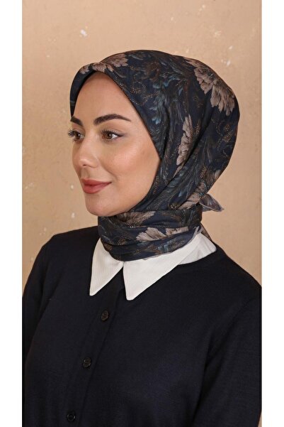 locella Soft Pamuk Eşarp Lacivert