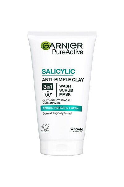 Garnier Set of 2 x 3 in 1 Cleansing Gel Active Skin Naturals 150 ml