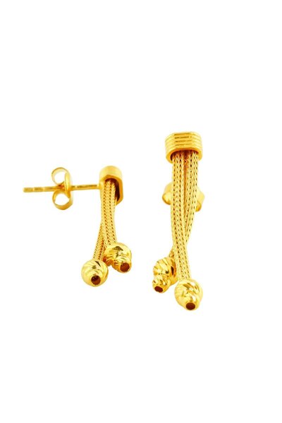 Altınkaynak 14 Ayar Altın Tasarım Küpe - 0202397