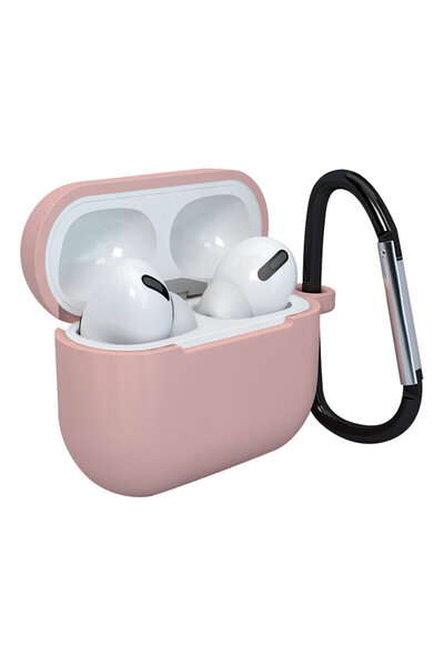 OEM Silicone Soft Case with Carabiner for Apple AirPods 3 - Pink