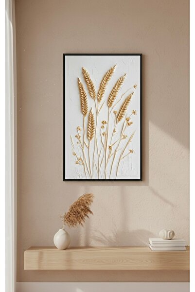 Celsia collective El Yapımı Başak Desenli Rölyef Tablo