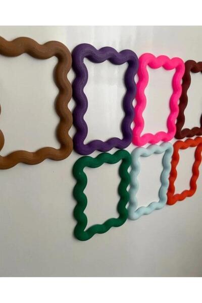 DERYA3D Maker shop CERCEVE Fotoğraf Çerçevesi Figürlü Buzdolabı Magneti 4 ADET