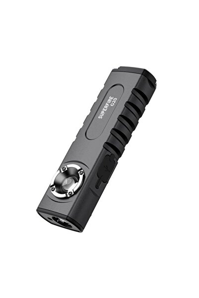 Supfire G20 LED Flashlight, 500 lm, USB Charging, Powerbank, Black