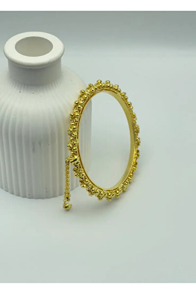 BİJU YILMAZ Hint Model 22 Ayar Altın Kaplama Bilezik - 25-22kb07