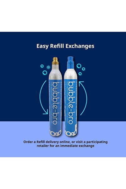 bubble-bro bubblebro 60L CO₂ Cylinder Refill Exchange - 410g Food-Grade CO₂