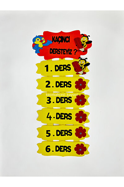 Keçebahçesi Kayseri Kaçıncı Dersteyiz Keçe Pano Mıknatıslı, Okul Materyal, İl...
