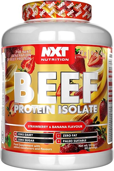 Nxt Beef Protein Isolate Strawberry Banana 1.8Kg
