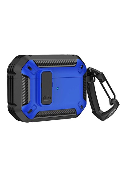 OEM Armor Case with Carabiner for Apple AirPods 4 - Blue