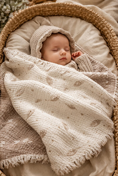 colbi baby بطانية أطفال من الموسلين مزدوجة الجوانب - بطانية لحديثي الولادة مص...