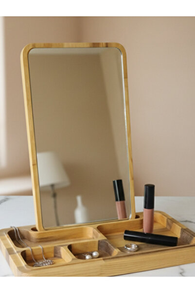 EkaWood Sevgililer Günü Hediyesi | Ahşap Aynalı Takı Makyaj Kutusu