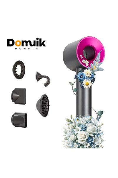 Domuik High Speed Ionic Hair Dryer| 160000 RPM |Attachments for All Hair Types