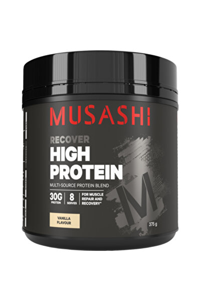Musashi مزيج بروتين متعدد المصادر عالي البروتين 375 غرام بنكهة الفانيليا