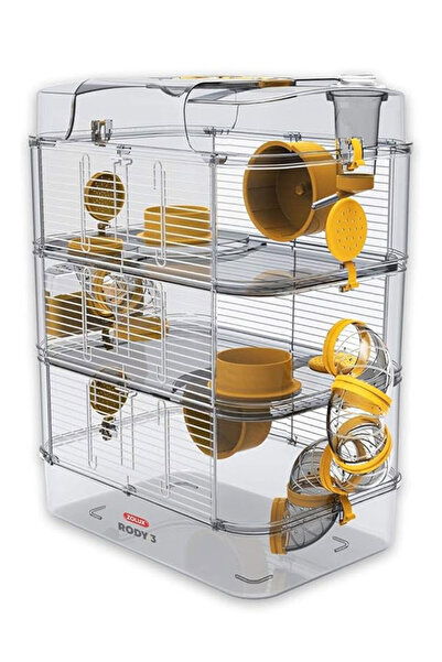 ALL FOR WAN'S LIFE قفص زولوكس رودي 3 ثلاثي للهامستر والفأر والجربوع