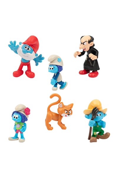 ŞİRİNLER 6'lı Figür Seti S2 PUF46000 Gargamel Şirin Baba