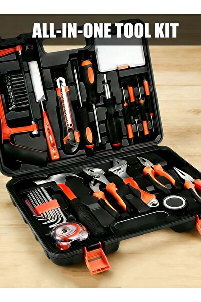 None مجموعة أدوات متكاملة مكونة من 100 قطعة - الحل الأمثل لإصلاحات المنزل ومش...