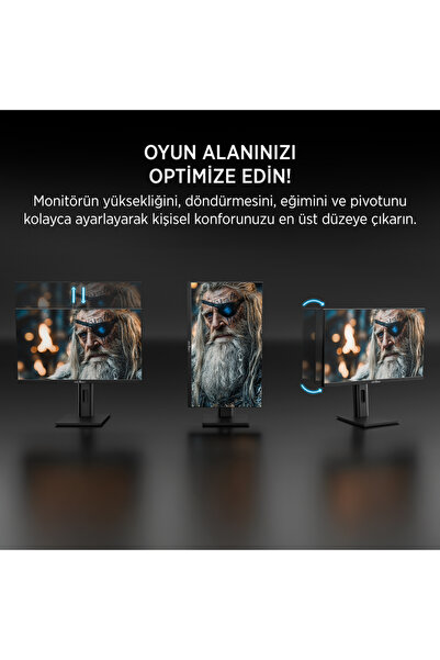 James Donkey Arven A70 27'' 240Hz 0.5Ms FHD VA Panel Gaming RGB Pivot Monitör (Ölü Pikselde Anında Değişim)