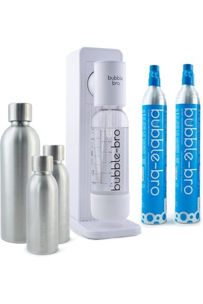 bubble-bro إصدار أوريجين المصنوع من الفولاذ المقاوم للصدأ - إصدار محدود (أبيض)