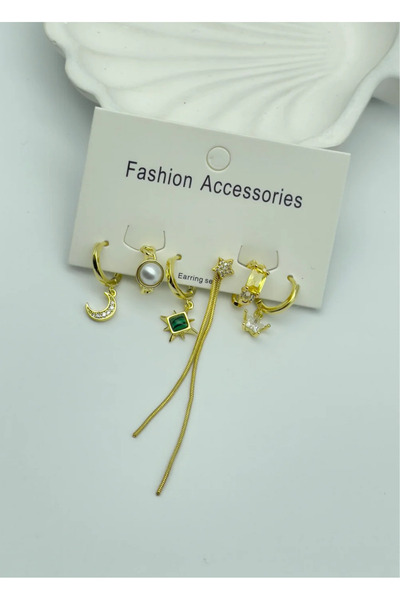 BİJU YILMAZ أقراط في آي بي جولد مكونة من 6 قطع - 25-vip110