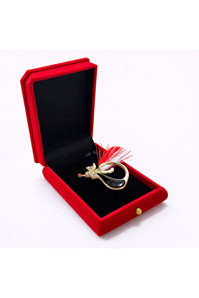 OEM Black Cat Martisor Brooch with Rhinestones, Elegant Spring Accessory