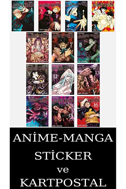 Gerekli Şeyler Yayıncılık Jujutsu Kaisen 1-3-4-5-6-7-8-9-12-13-14-15-16 Manga...
