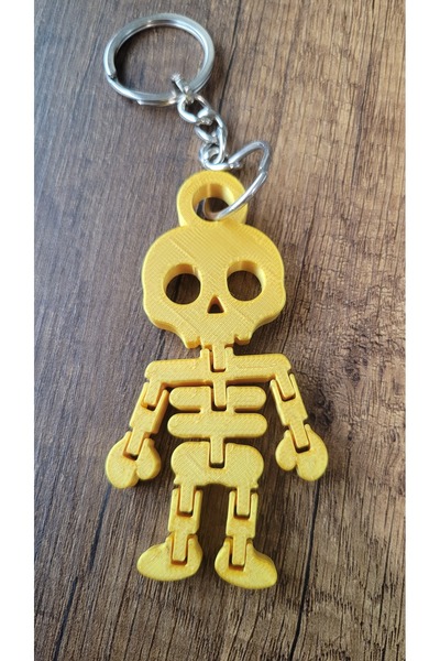 DoBi3D 3D Baskı Oynar Eklemli İskelet Anahtarlık – Esnek, Hafif ve Eğlenceli ...