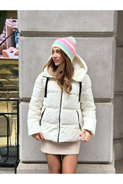 Seda Bijuteri Color Transition Knitted Beanie Colorful