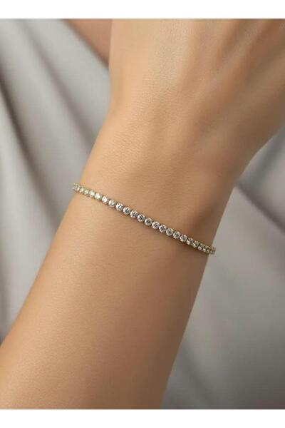 BİJU YILMAZ سوار ستيل جولد ميني راوند ستون واتر روادل - 26slb16