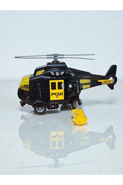 Sunman Maxx Wheels Sesli ve Işıklı Oyuncak Acil Yardım Helikopteri Siyah 20 cm