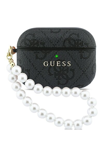 Guess 4G Pearl Strap Case for Apple AirPods Pro 3 - Black