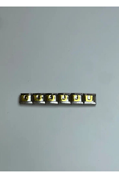 BİJU YILMAZ سلسلة فضية من الفولاذ على شكل حرف U بتصميم إيطالي - 25crm151