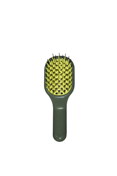 Janeke فرشاة شعر كيرفي باج ذات ظهر مفتوح باللون الأخضر SP507A LİM
