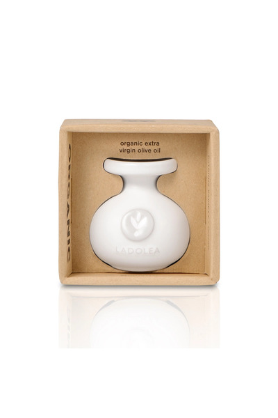 Ladolea Handmade ceramic olive oil bottle - Extra virgin olive oil 80 ml