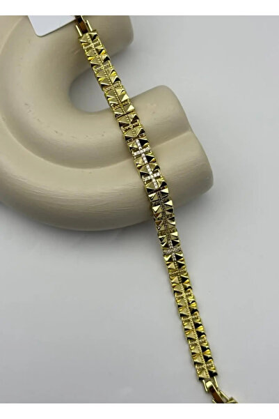 BİJU YILMAZ Xuping gold pyramid bracelet - 25-xpb94