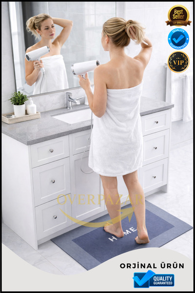 Overbazaar Non-Slip and Absorbent Bath Mat |   Hygienic and Stylish Design fo...