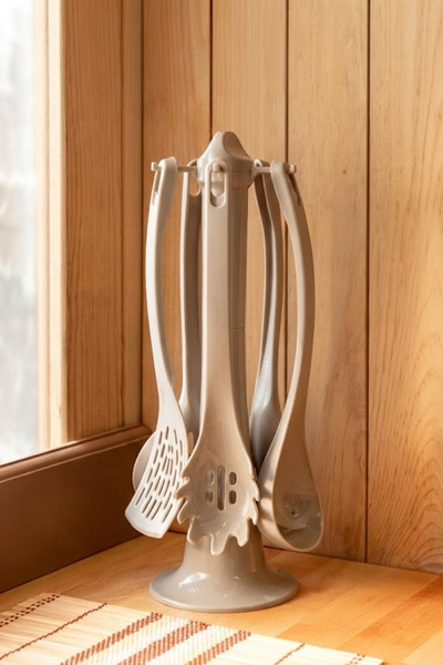 EVLE 6-Piece Kitchen Serving Set with Stand