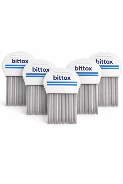 Bittox Pieptene metalic cu vârf lung pentru purici, cu ac de țânțari și ouă -...