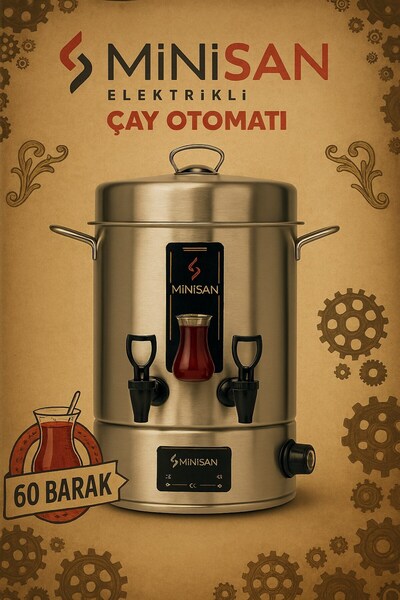 Minisan 60 Bardak Elektrikli Çay Semaveri