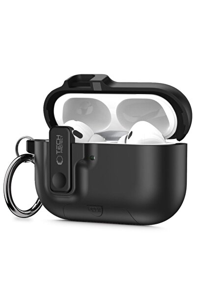 Tech-Protect Тънък калъф с кука за Apple AirPods Pro 3 - черен