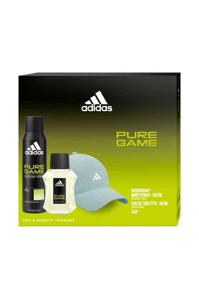 adidas Men's Gift Set Game, Eau de Toilette 100 ml, Deodorant 150 ml, Cap