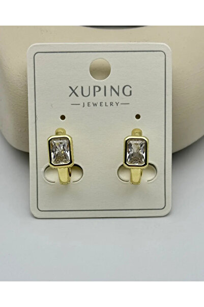 BİJU YILMAZ أقراط ذهبية مربعة الشكل من Xuping - 25-xpkp240