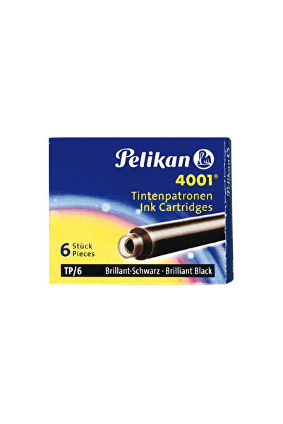 Pelikan Patroane Mici, Cerneala 4001, set/6, Negru Lucios