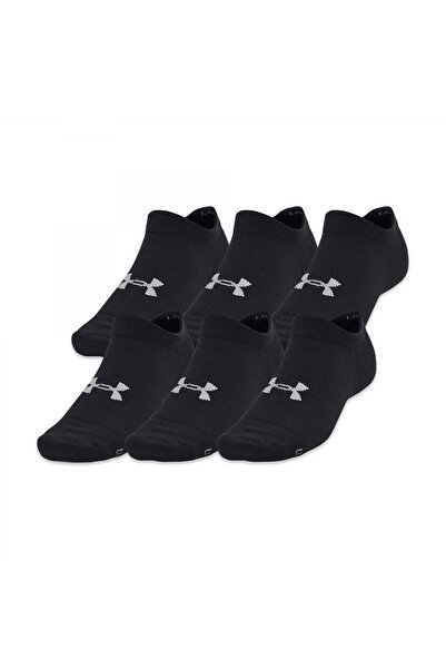 Under Armour Essential No Show Unisex Siyah 6'lı Çorap