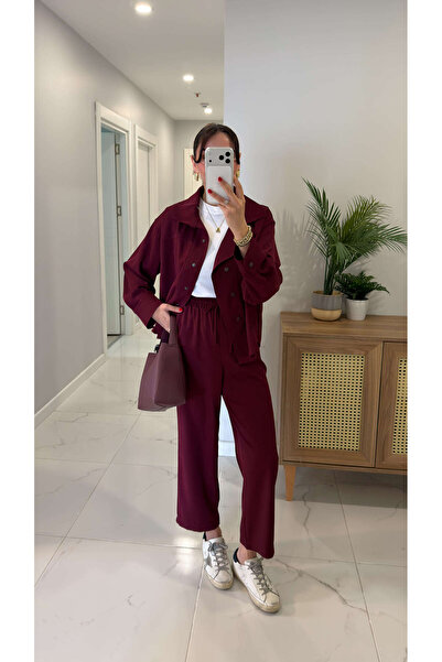 BİRCANÇİL Elevita Bordo Premium Shirted Suit