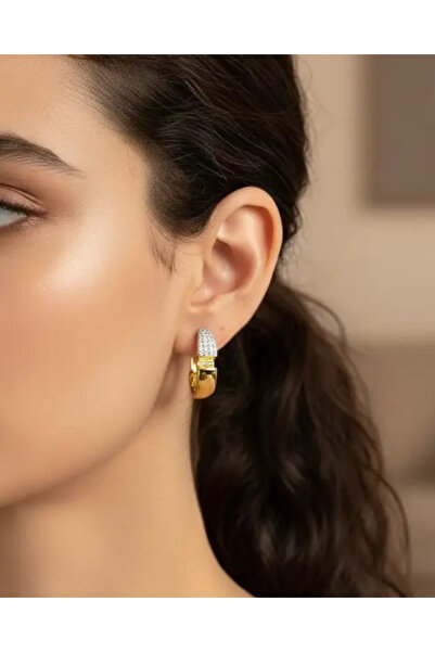 BİJU YILMAZ Xuping rose design earrings - 25-xpkp125