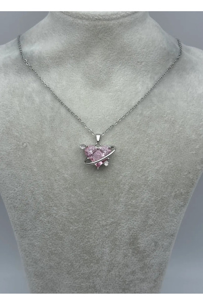 BİJU YILMAZ قلادة فضية مقرمشة من الفولاذ - 25-ctr390