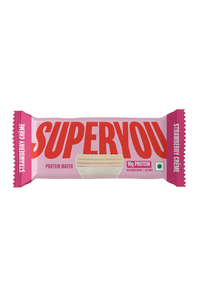 Superyou رقائق بروتين بنكهة كريمة الفراولة 40 غرام
