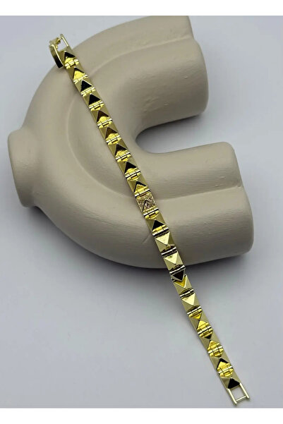 BİJU YILMAZ Vip Gold Design Bracelet 25 -Vipb02