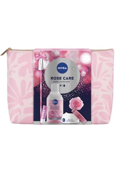 NIVEA Rose Care Gift Set, Day Cream 50 ml, Micellar Water 400 ml, Lip Balm 5....